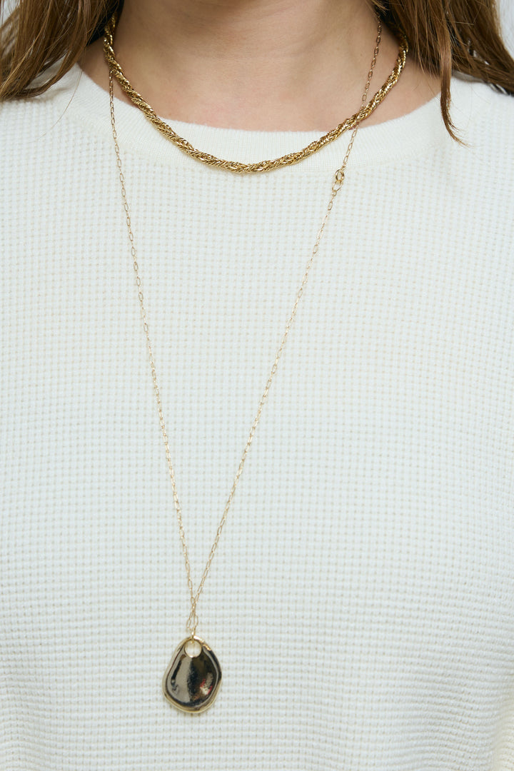 [予約/SET]ウエストレイヤードニットセットアップ+テディロングコート(2set)