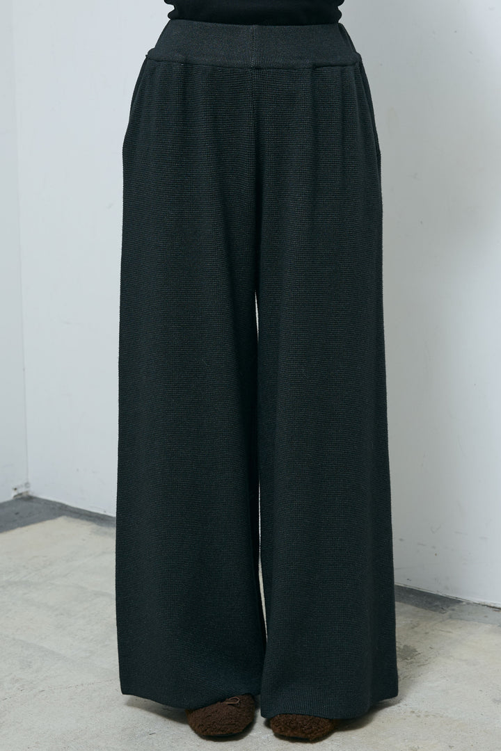 [予約/SET]ウエストレイヤードニットセットアップ+テディロングコート(2set)