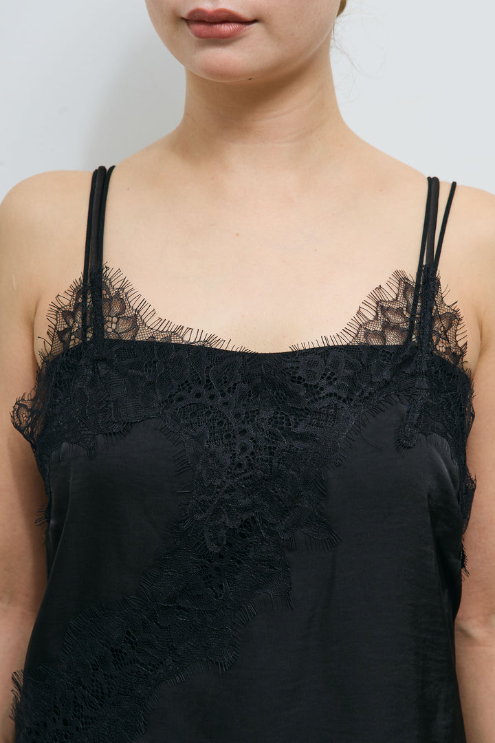 [予約/SET]エブリデイ3ピースニットアップ+アシンメトリーレースロングキャミ(2set)