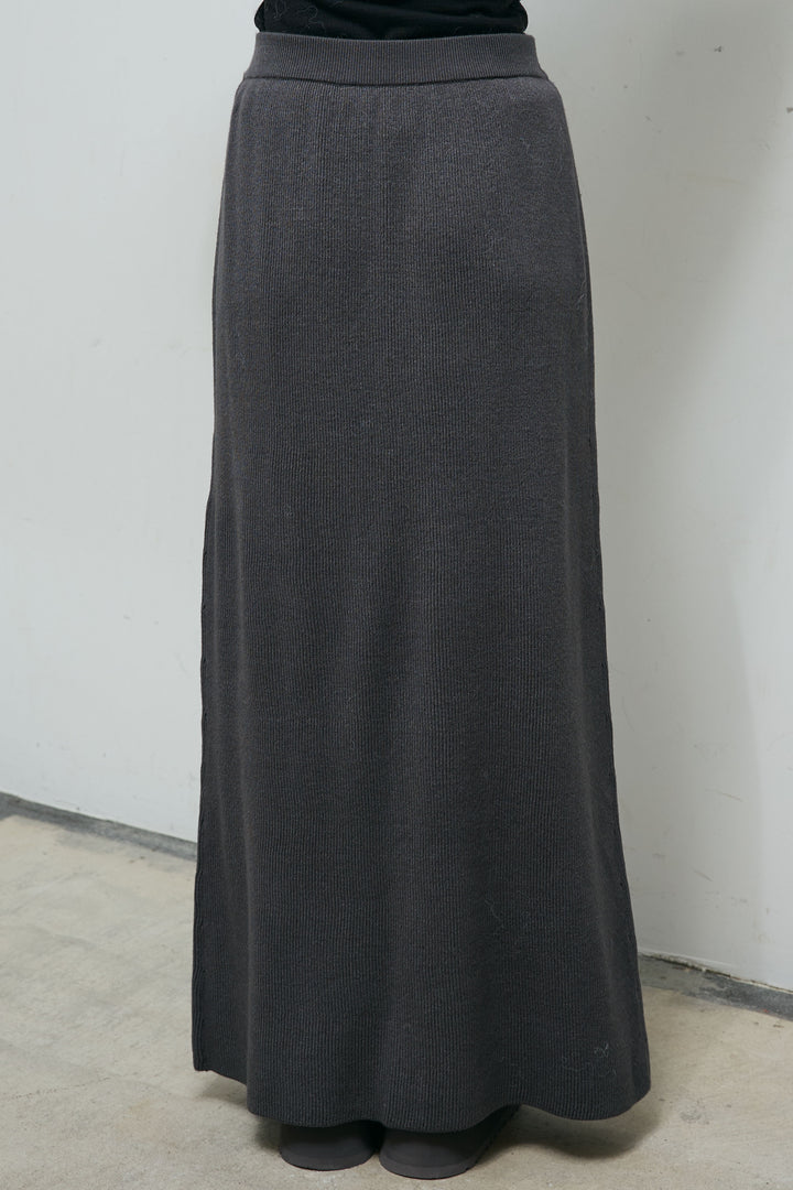 [予約]リブニットナロースカート