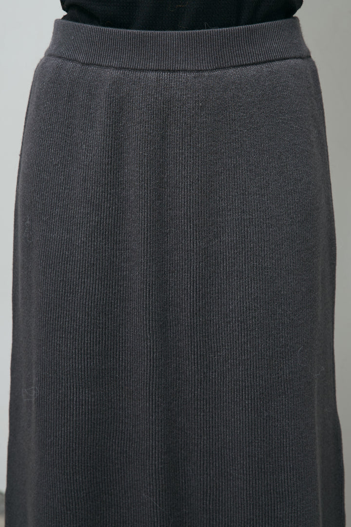 [予約/SET]ケーブルVニットセーター+リブニットナロースカート(2set)