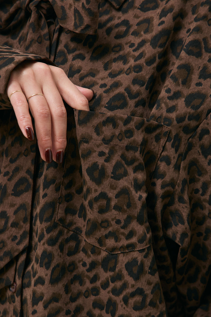 レオパードプリントボウタイBL