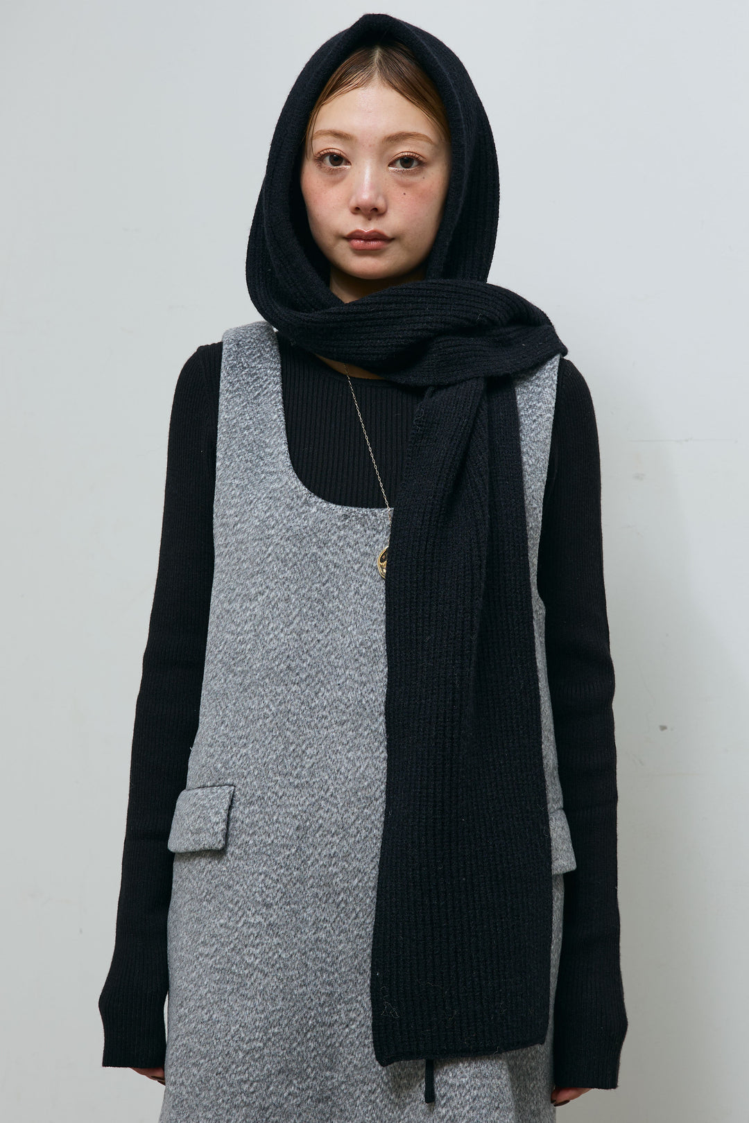 [予約/SET]ヴァーシティブルゾン+アルパカタッチフライトニットキャップ+オーセンティックデニムSK(3set)