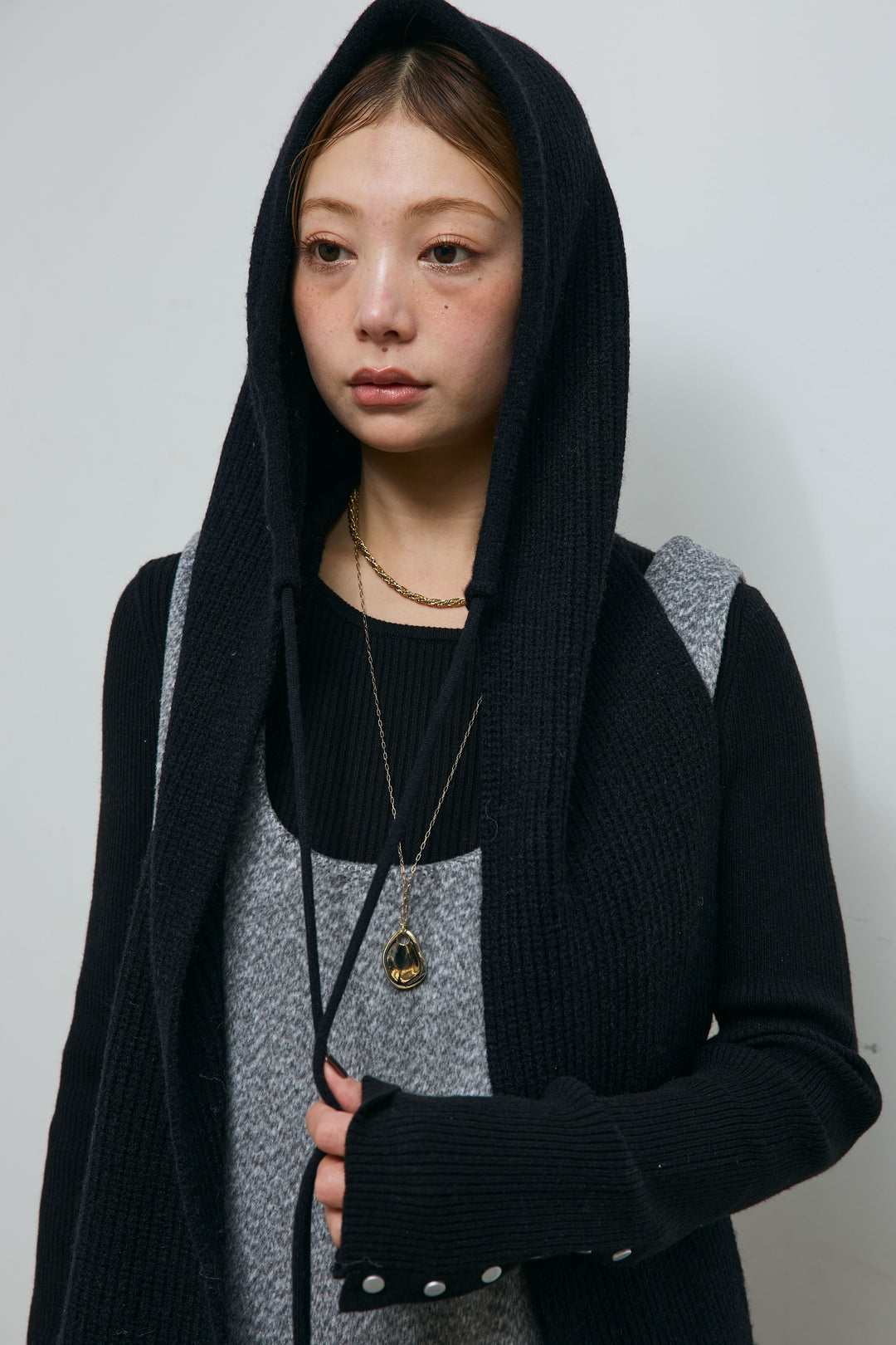 [予約/SET]ヴァーシティブルゾン+アルパカタッチフライトニットキャップ+オーセンティックデニムSK(3set)