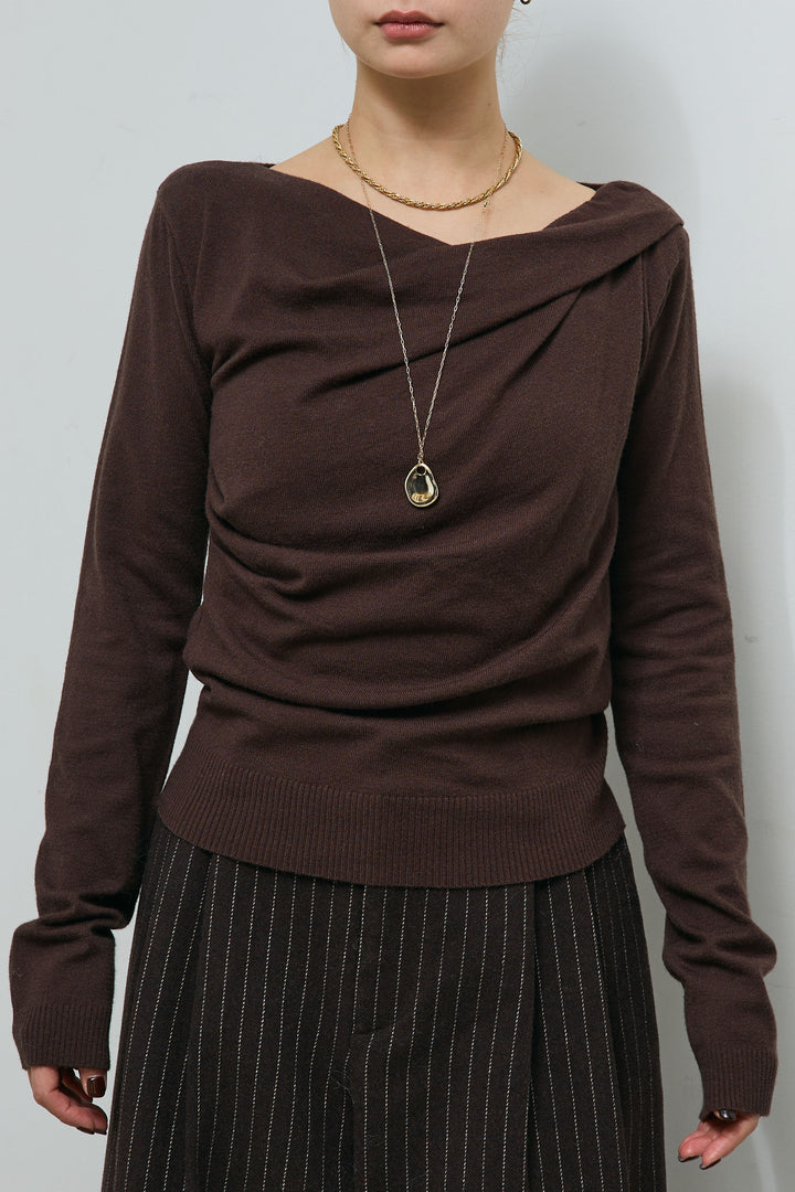 [予約]ドレープニットPO