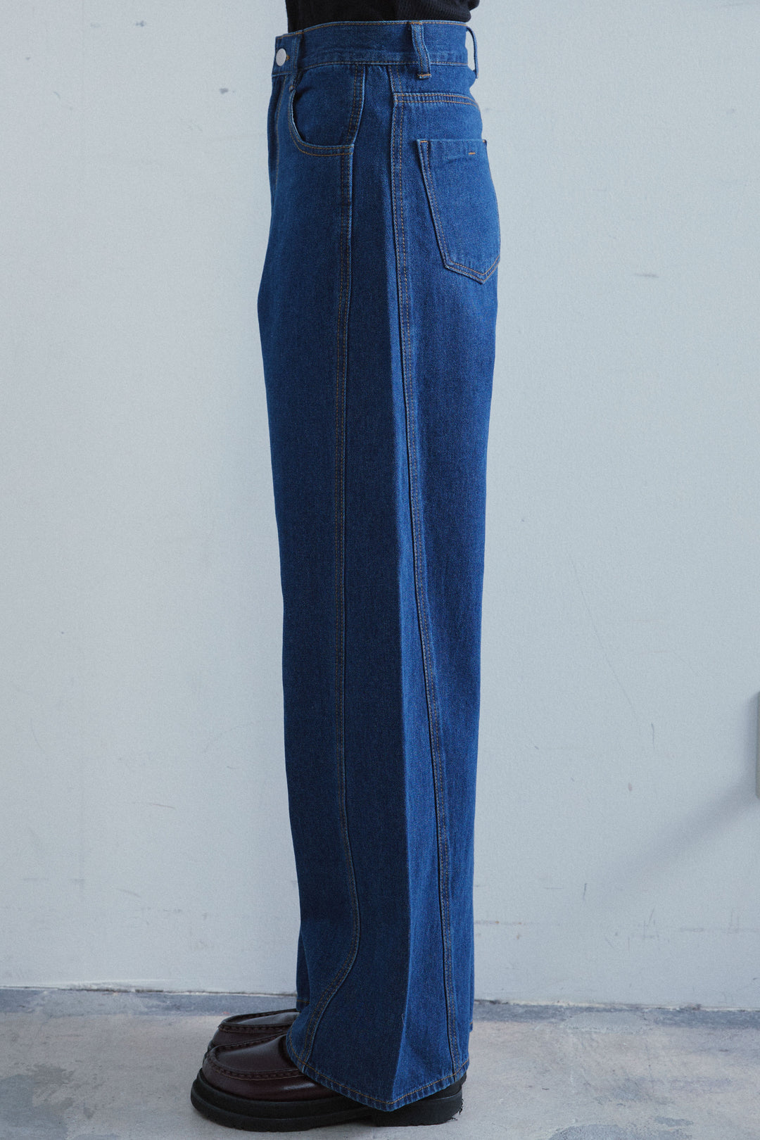 [予約]5ポケットサイド切り替えデニム