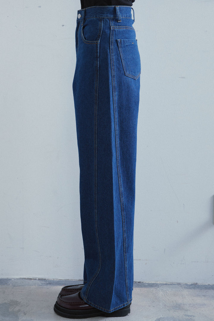 [予約]5ポケットサイド切り替えデニム