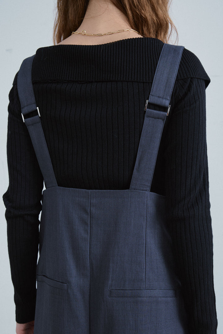 [予約]ハイウエストワイドサロペット