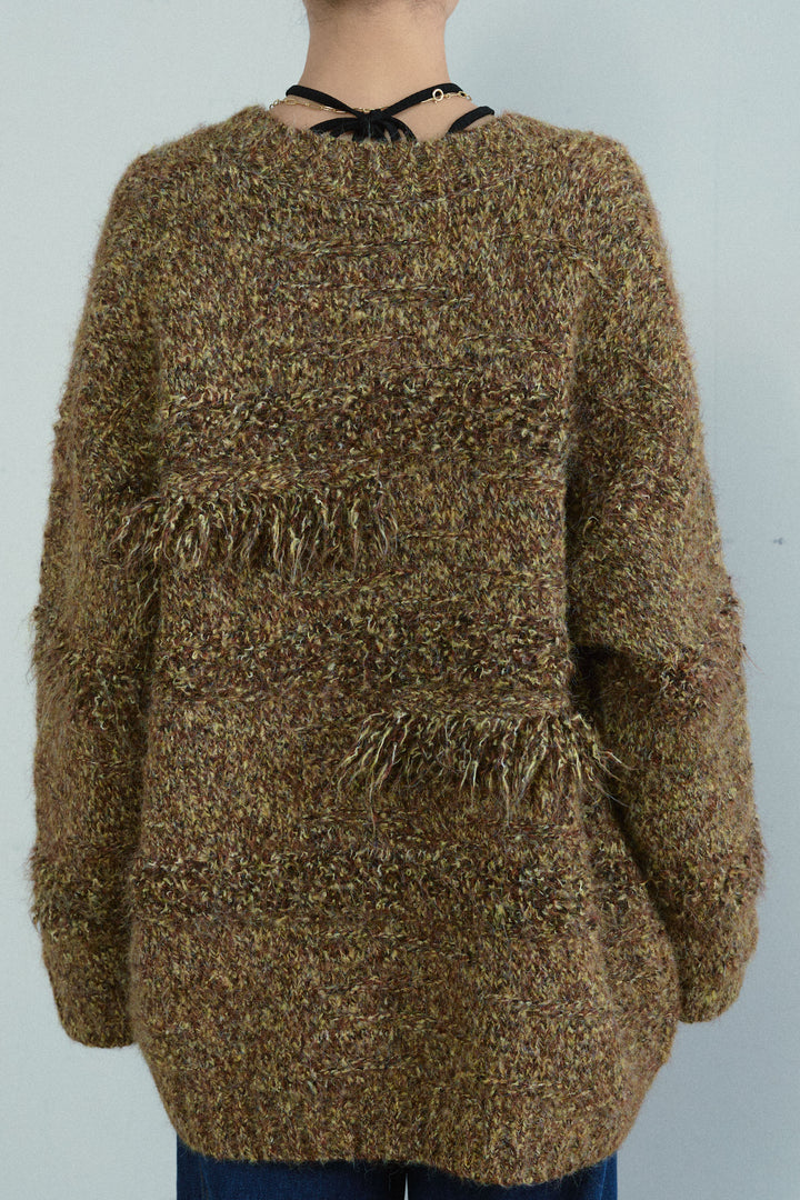 [予約]フリンジニットカーディガン