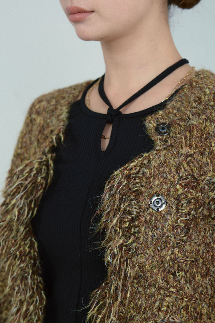 [予約]フリンジニットカーディガン