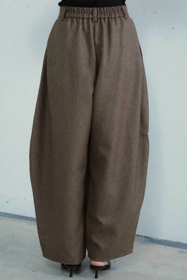 [予約/SET]フロントホールニット+ミックスカルゼサイドタックコクーンPT(2set)