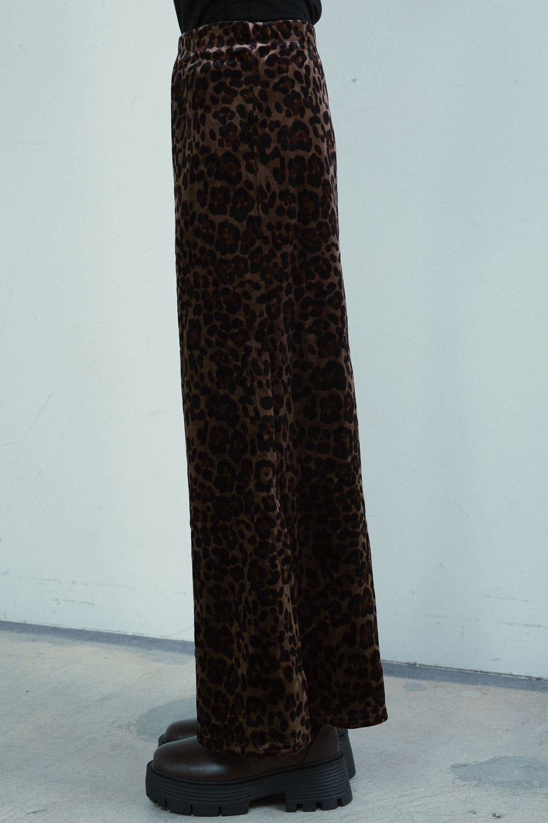 [予約]レオパードベロアナロースカート