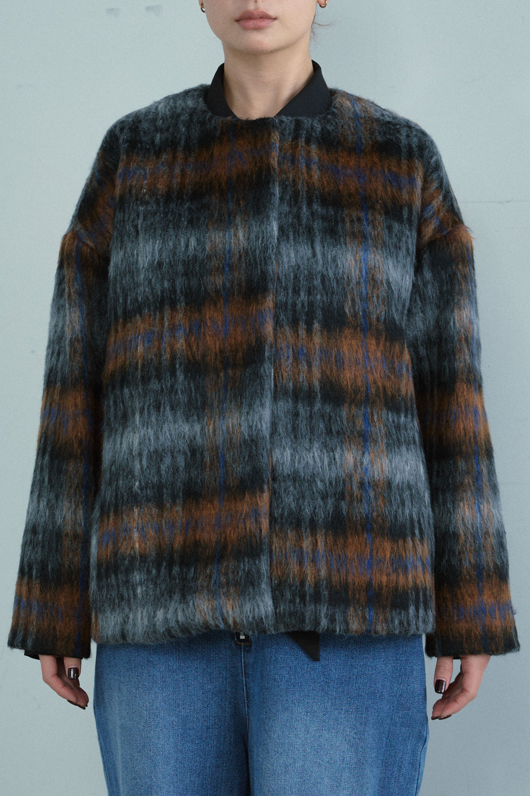 [予約]ミックスシャギーチェックJK