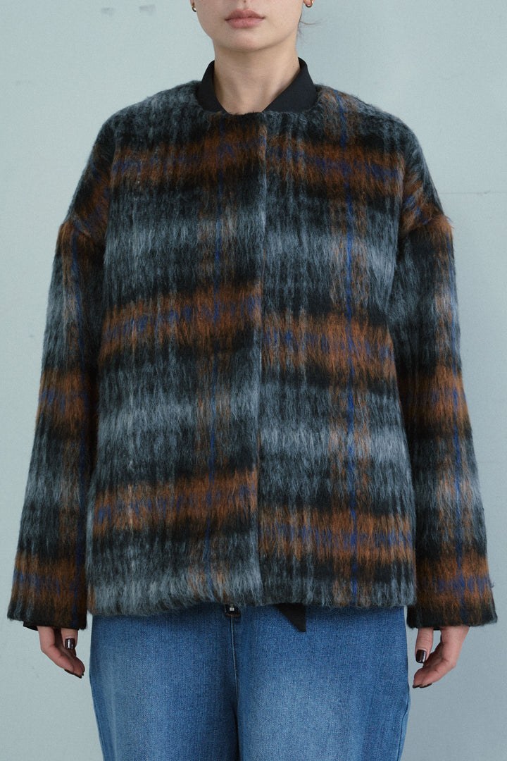 [予約]ミックスシャギーチェックJK