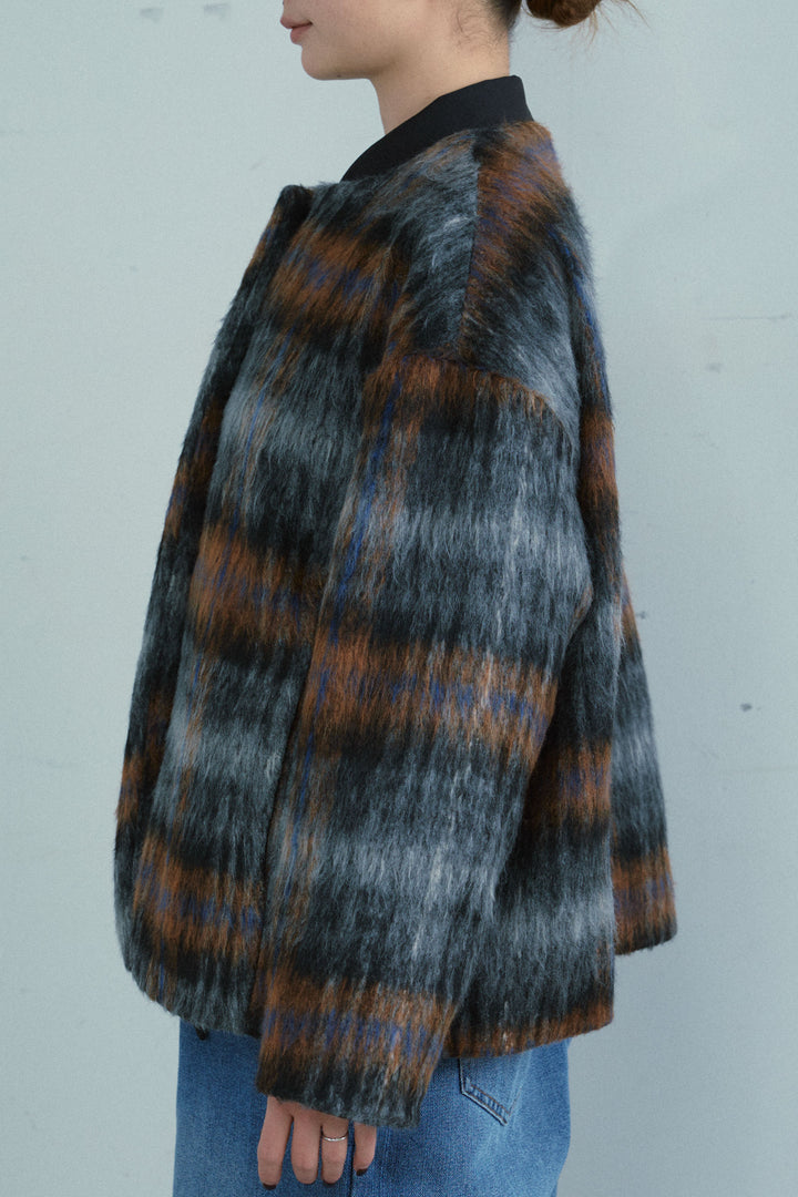 [予約]ミックスシャギーチェックJK