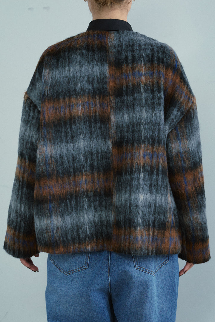 [予約]ミックスシャギーチェックJK