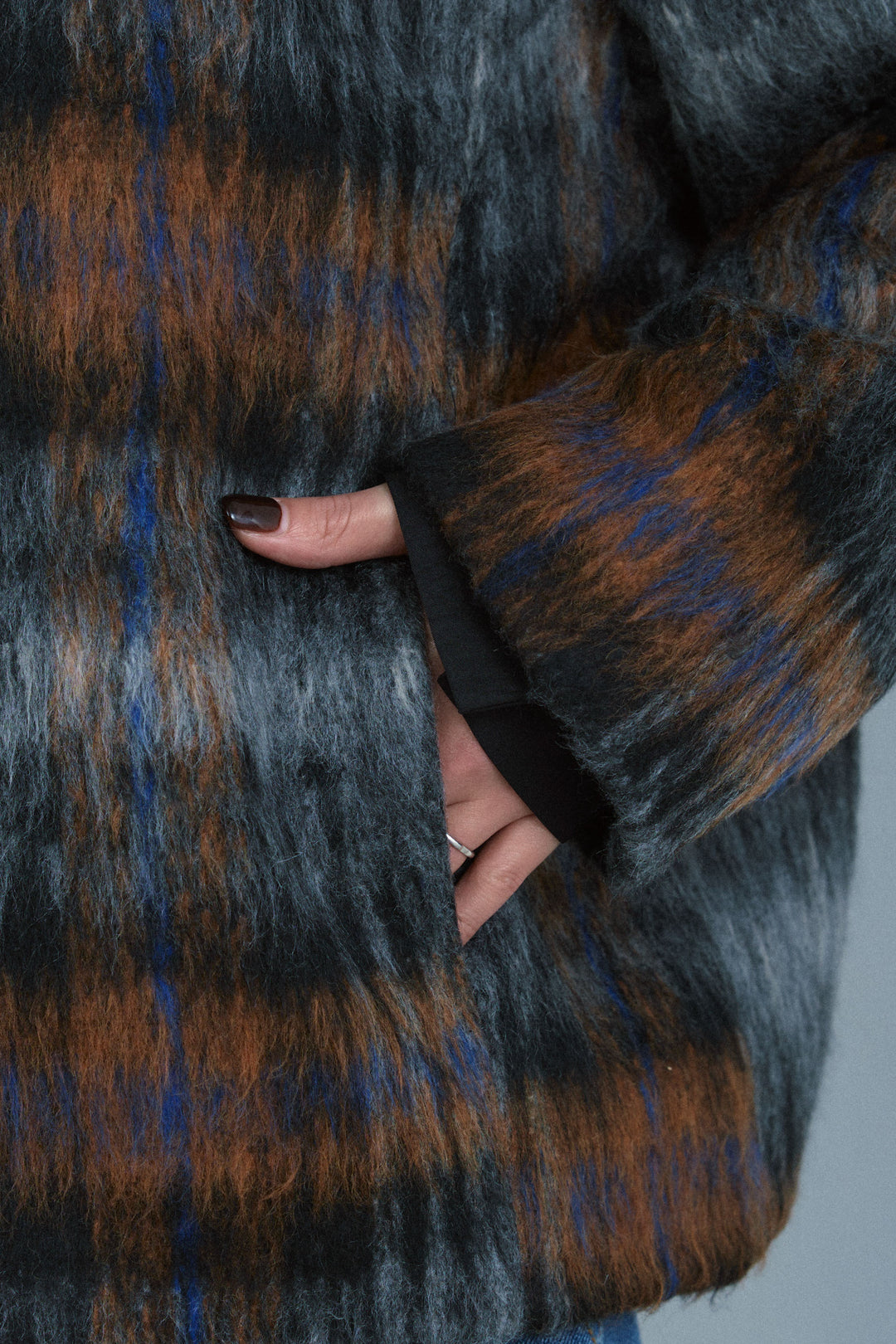 [予約]ミックスシャギーチェックJK