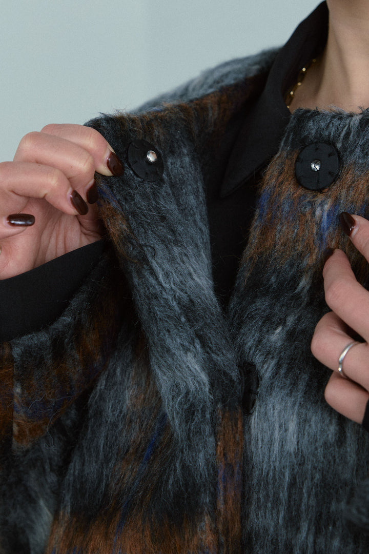 [予約]ミックスシャギーチェックJK