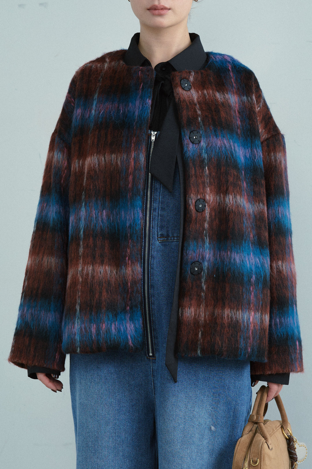 [予約]ミックスシャギーチェックJK