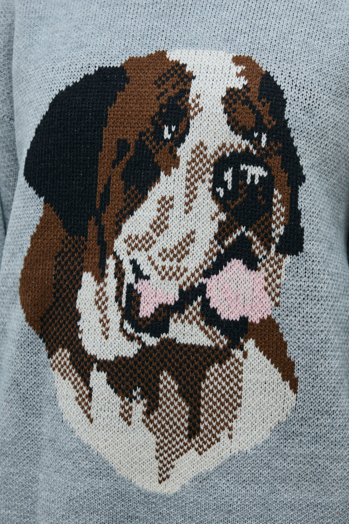 [予約/SET]バーナードジャガードプルオーバー+ウエスト切り替えストレートデニム(2set)