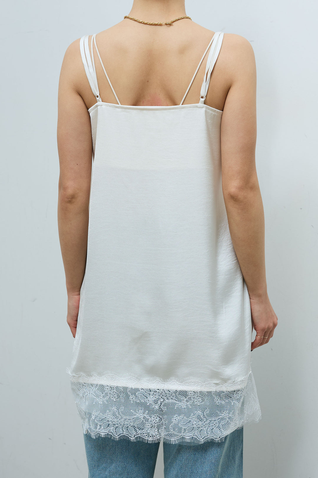 [予約/SET]バーナードジャガードプルオーバー+レースキャミ+ウエスト切り替えストレートデニム(3set)