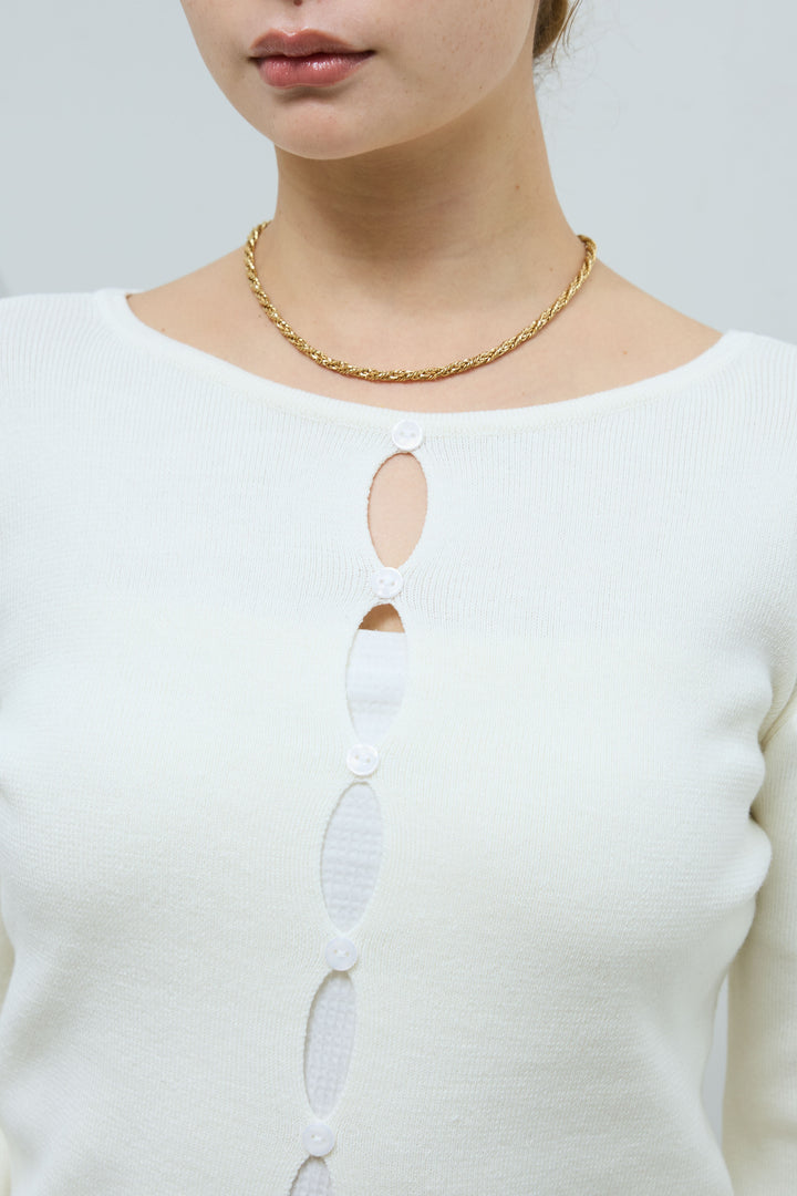 [予約/SET]ミックスファージップブルゾン+フロントホールニット(2set)