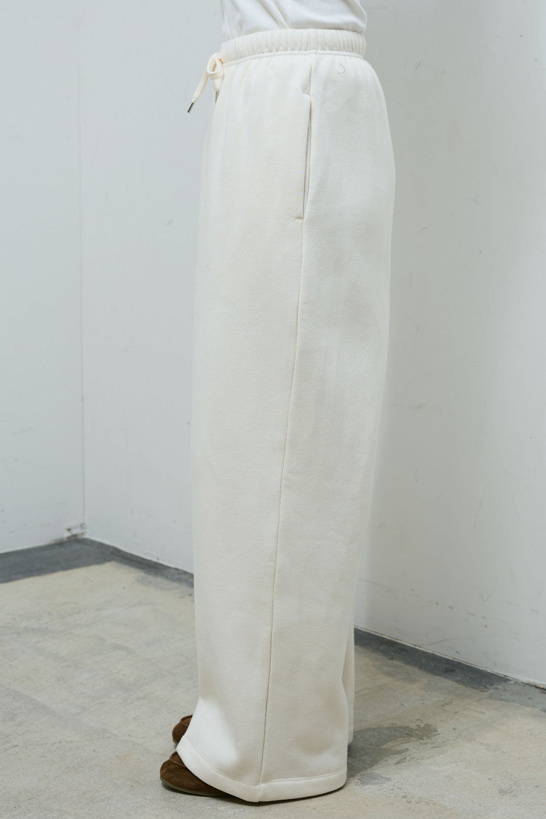 [予約]裏起毛スウェットワイドパンツ