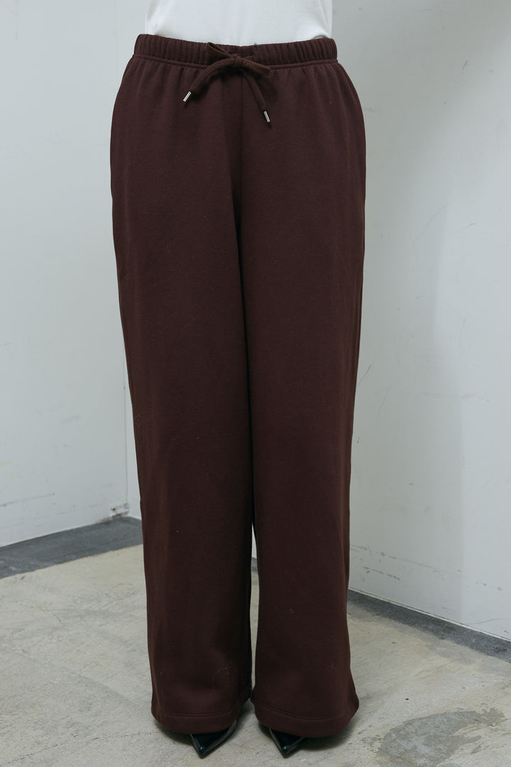 [予約]裏起毛スウェットワイドパンツ
