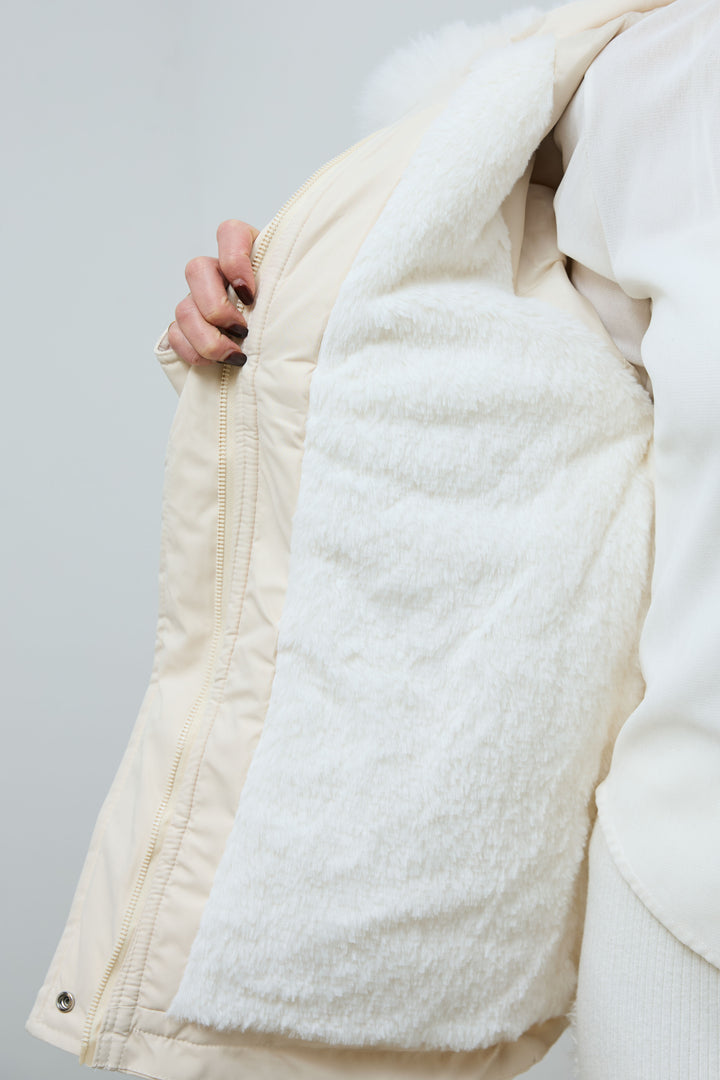 [予約]ファーフード付きモッズコート