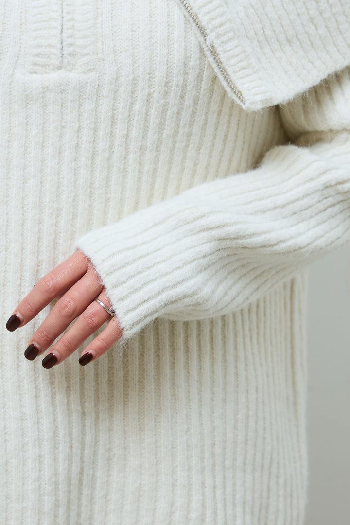 [予約/SET]ジップニットセットアップ+レースキャミ(2set)