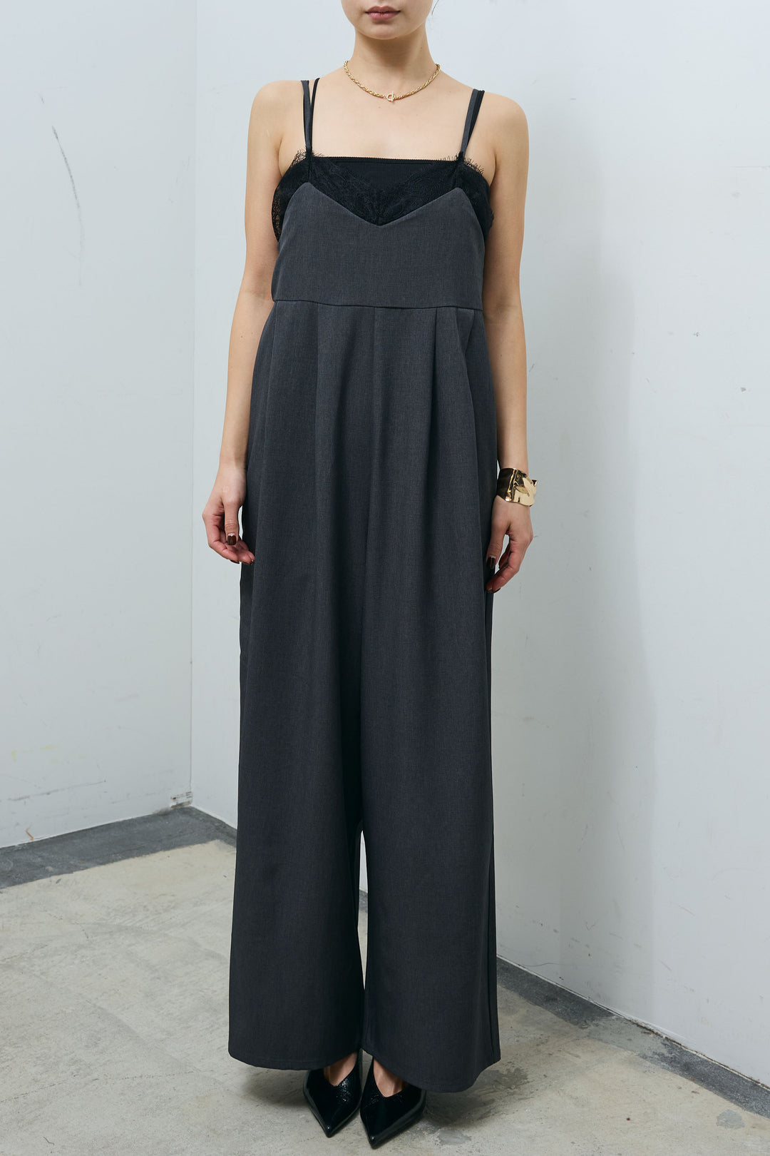 [予約]レースキャミオールインワン