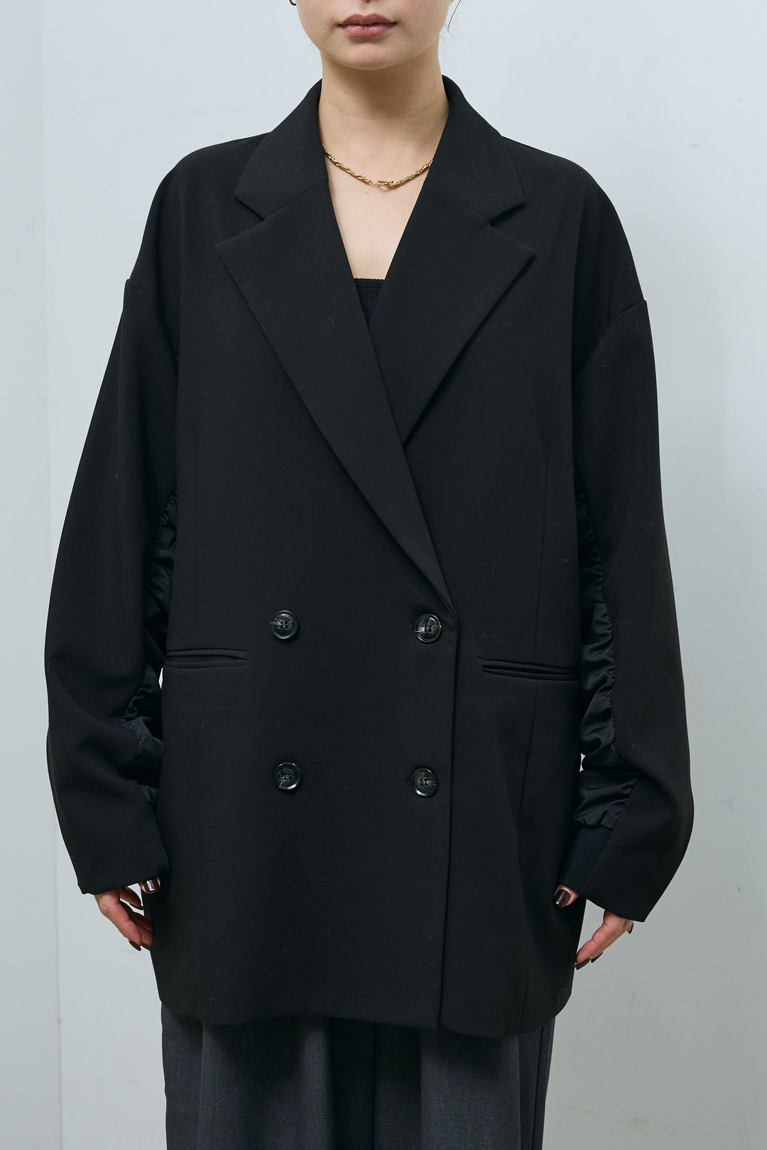 [予約/SET]ハイブリッドジャケット+レースキャミオールインワン(2set)