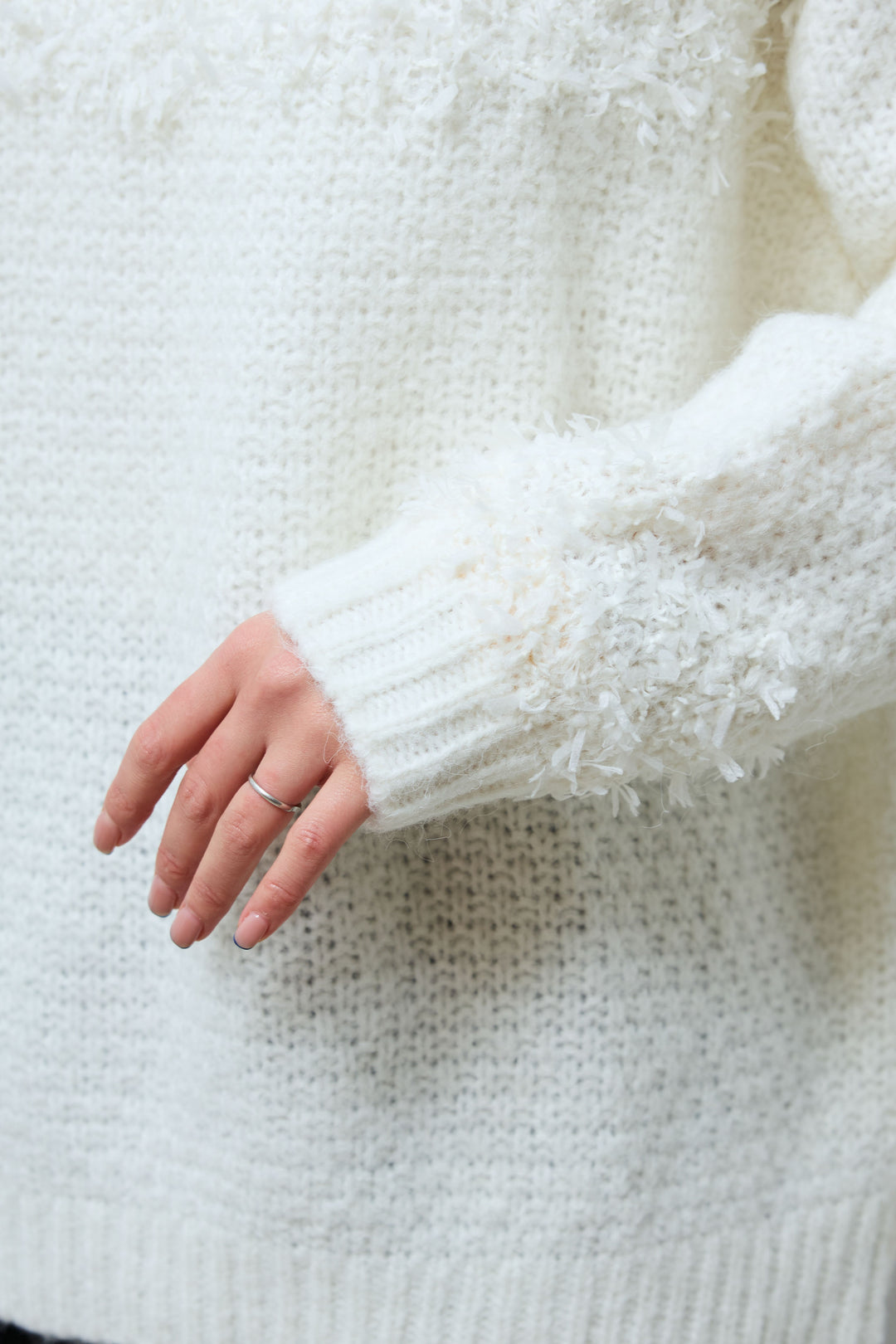 [予約/SET]切り替えパターンミニフリンジニット+サイドフリンジニットパンツ(2set)