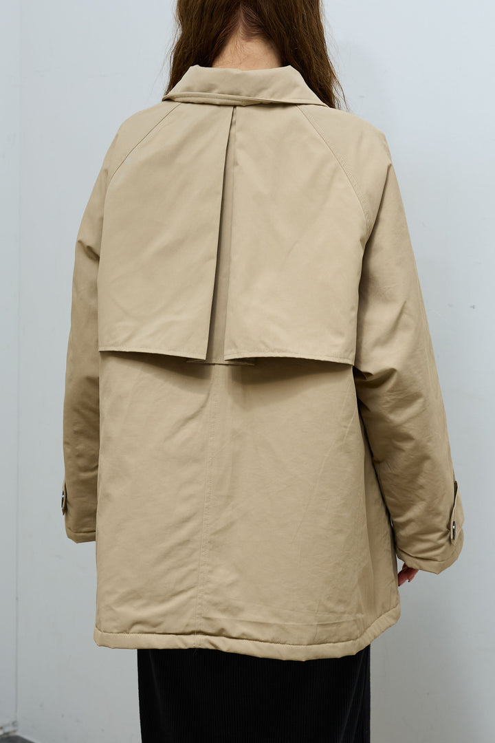 [予約/SET]キルトライニングAライントレンチ+アルパカタッチフライトニットキャップ+スウェット切り替えデニムパンツ(3set)