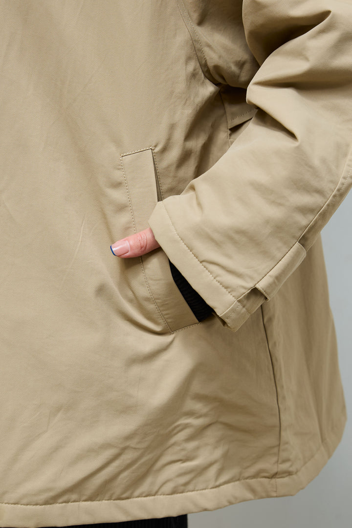 [予約/SET]キルトライニングAライントレンチ+ヘンリーリブワンピース(2set)