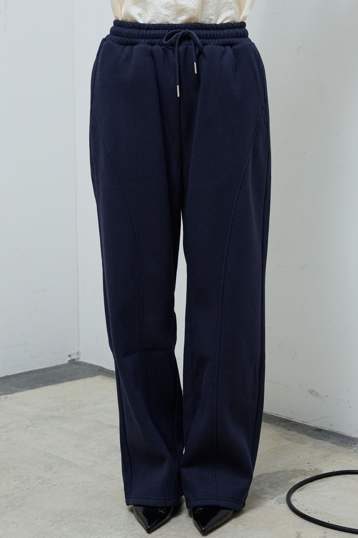 [予約]裏起毛立体カーブパンツ