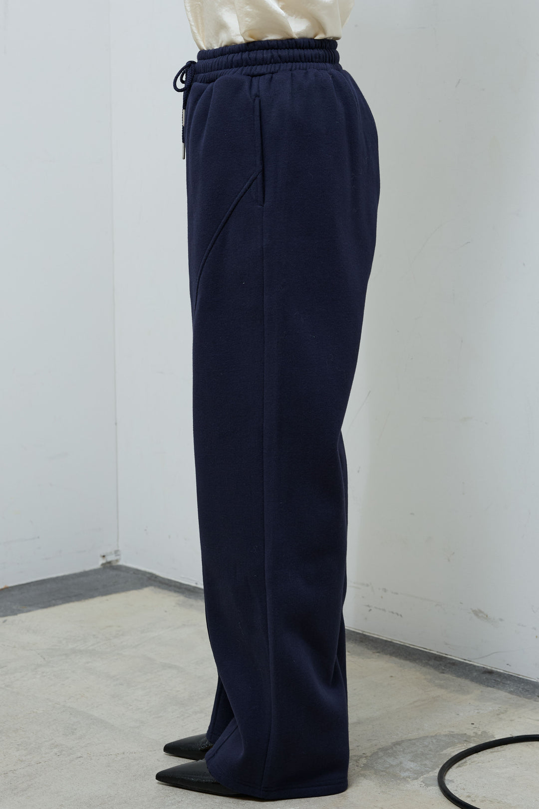 [予約]裏起毛立体カーブパンツ