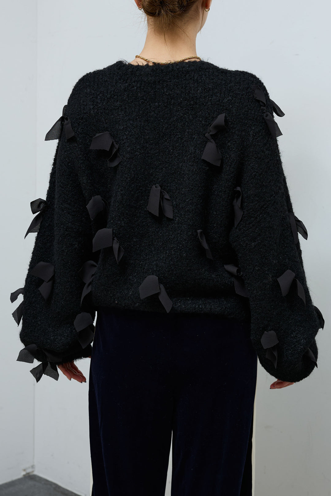 [予約]ブークレー×ジョーゼットリボンニット