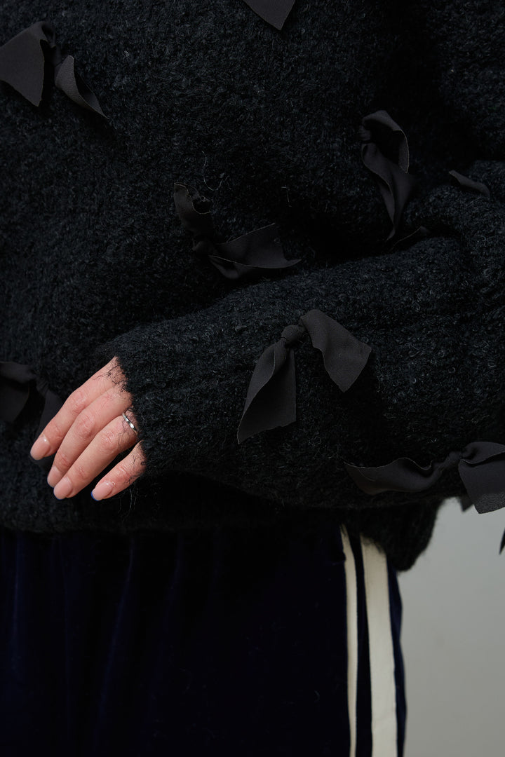 [予約]ブークレー×ジョーゼットリボンニット