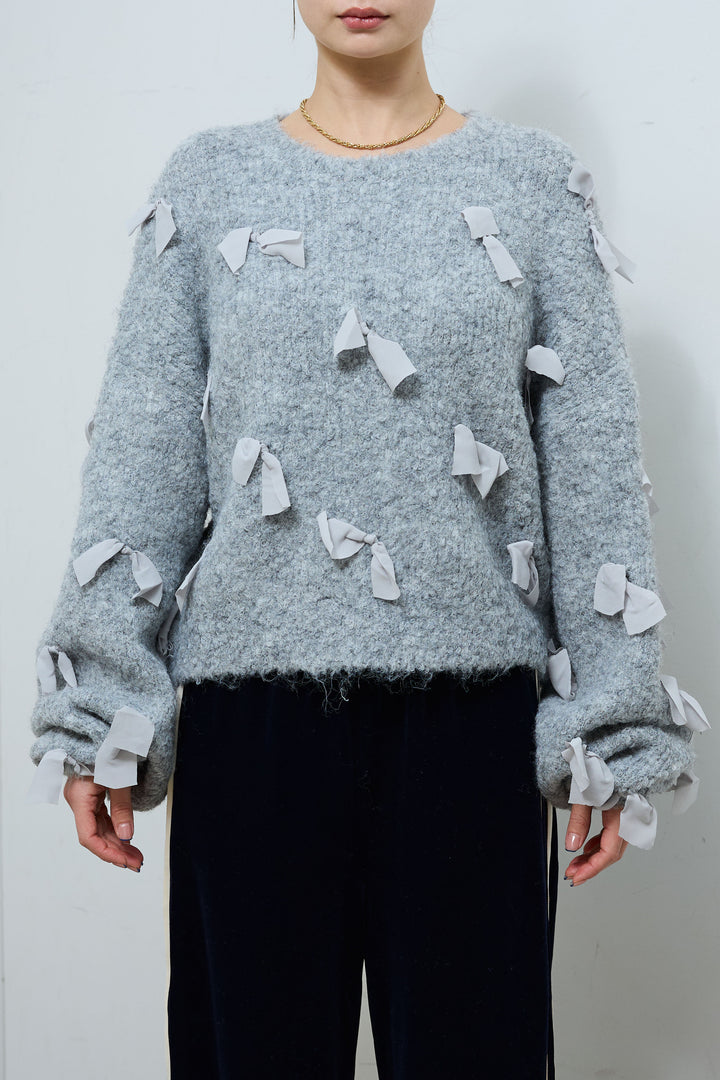 [予約]ブークレー×ジョーゼットリボンニット