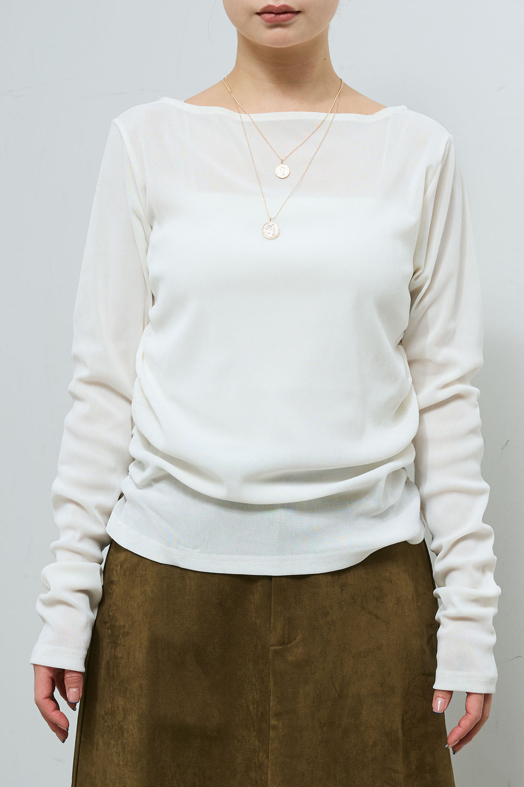 [予約/SET]ソフトシャギー ブルゾン+チュールベロアサイドギャザーPO+スウェードタッチコクーンスカート(3set)