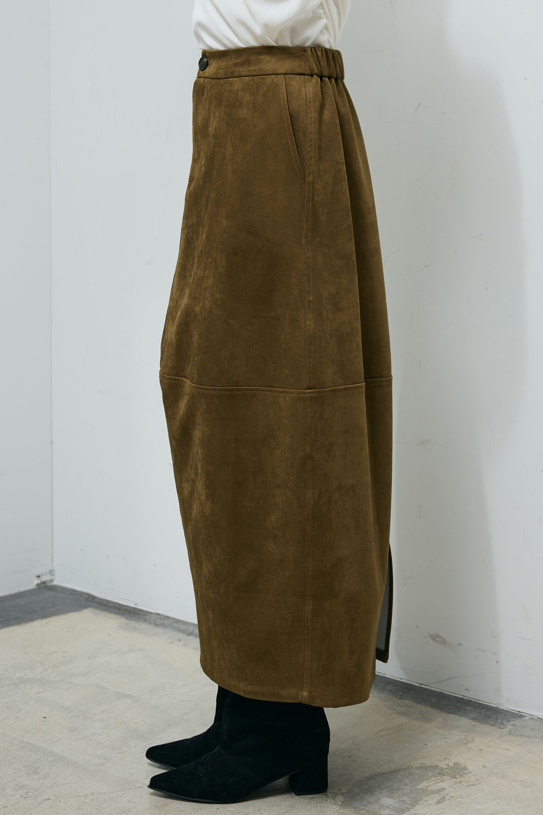 [予約]スウェードタッチコクーンスカート