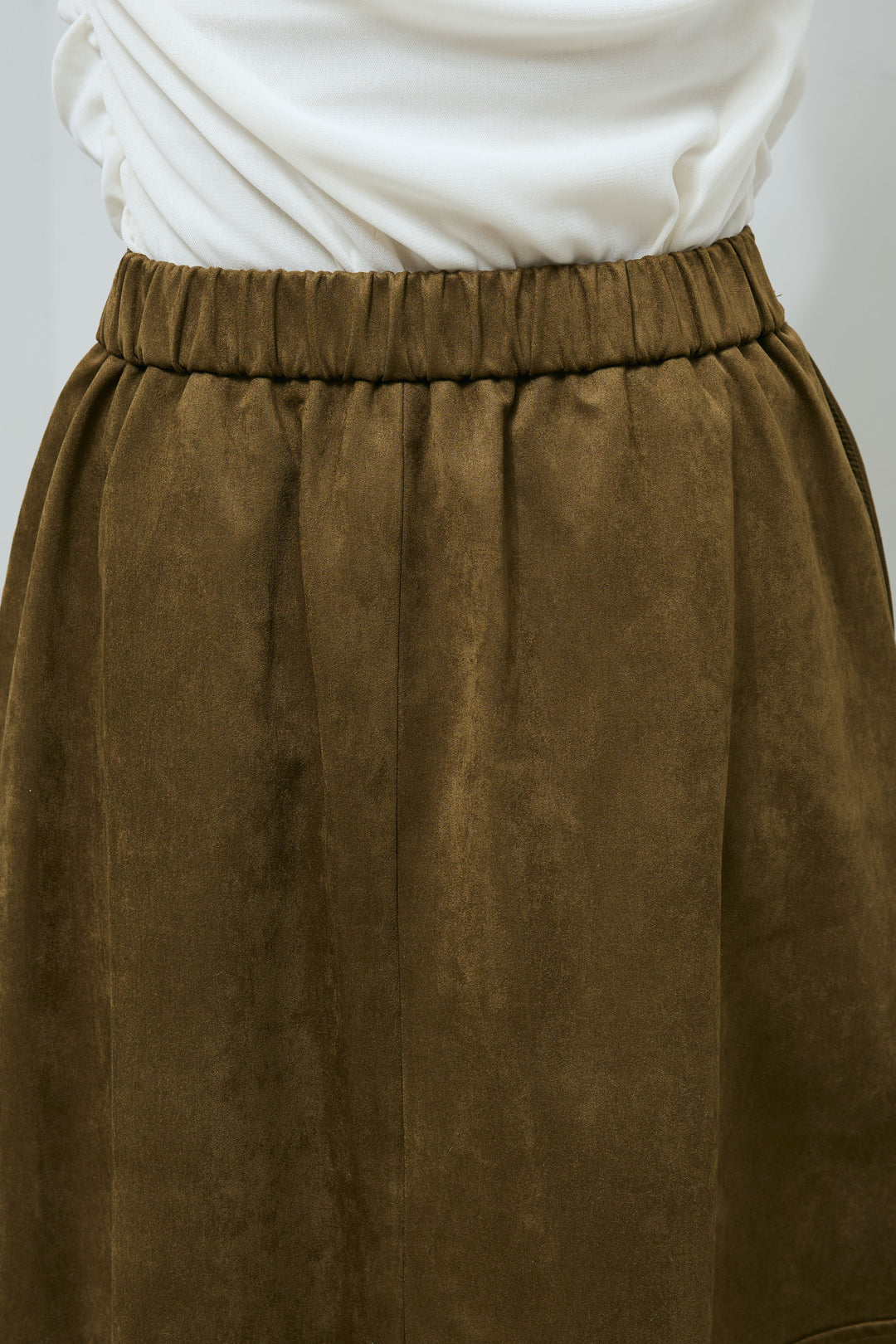 [予約/SET]ソフトシャギー ブルゾン+チュールベロアサイドギャザーPO+スウェードタッチコクーンスカート(3set)