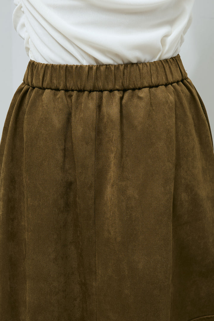 [予約/SET]ソフトシャギー ブルゾン+チュールベロアサイドギャザーPO+スウェードタッチコクーンスカート(3set)