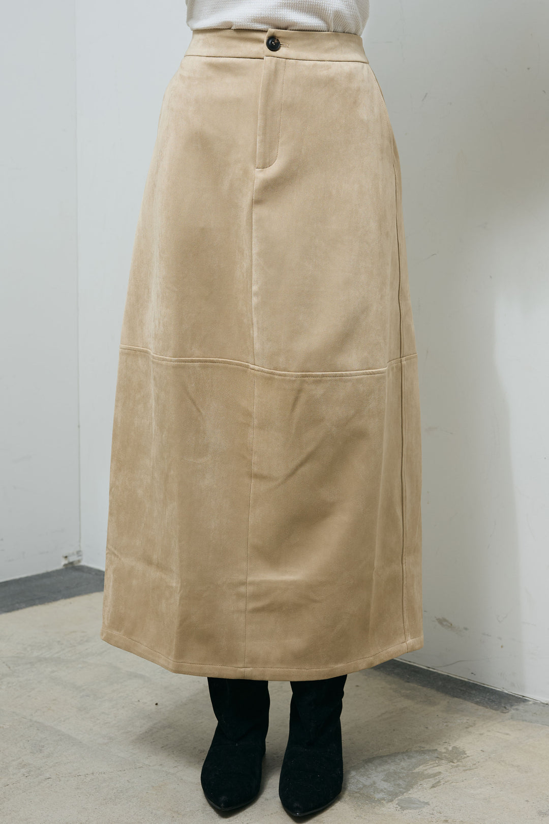 [予約]スウェードタッチコクーンスカート