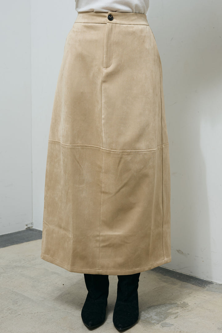 [予約]スウェードタッチコクーンスカート