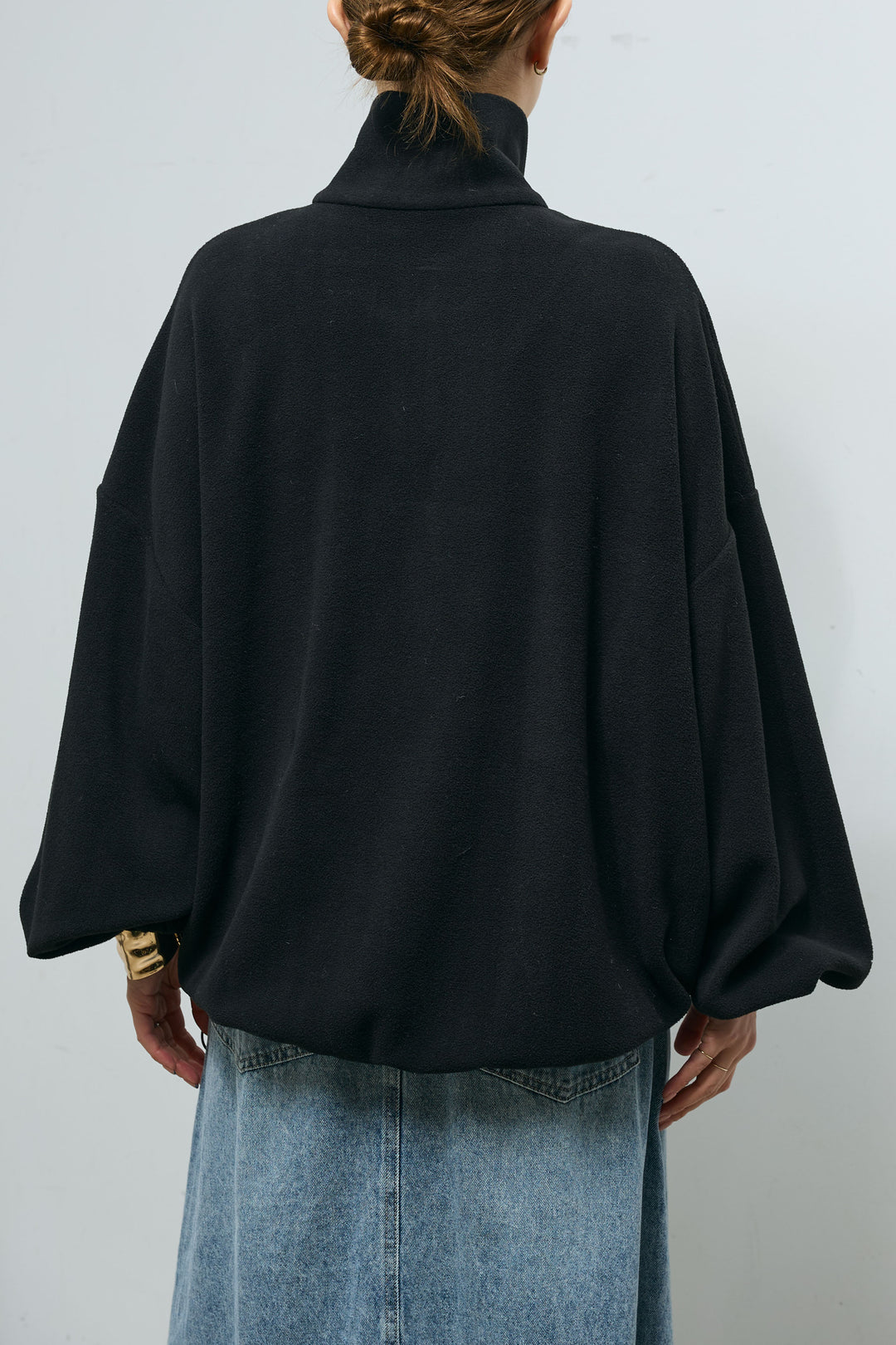 [予約]ハーフジップフリースブルゾン