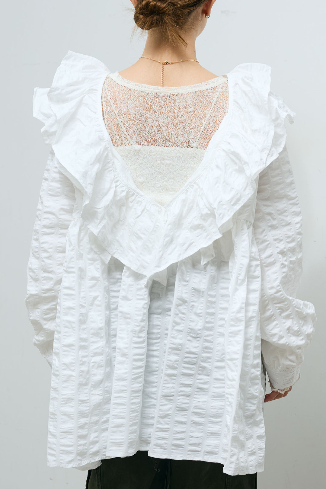 [予約/SET]ビッグフリル2wayフレアPO+ピグメントツイルカーゴパンツ(2set)