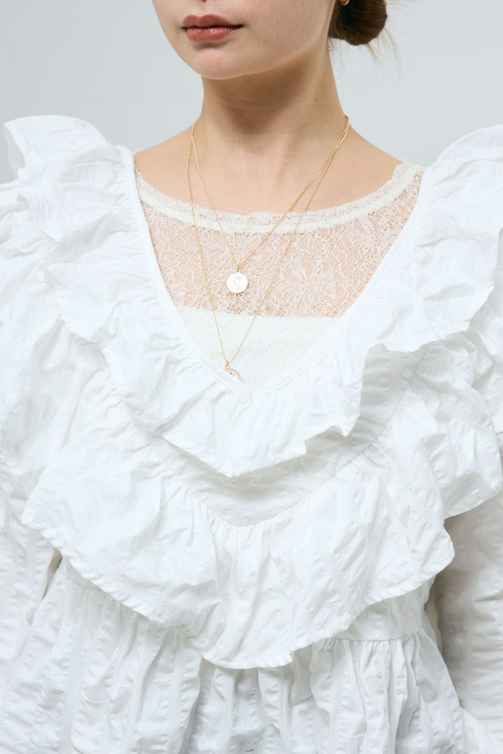 [予約/SET]ビッグフリル2wayフレアPO+シアーレーストップス+ピグメントツイルカーゴパンツ(3set)