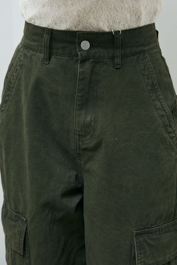 [予約/SET]ビッグフリル2wayフレアPO+ピグメントツイルカーゴパンツ(2set)